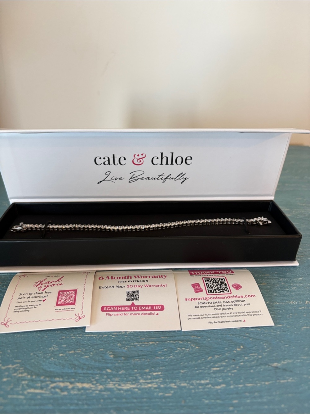 Cate and Chloe Kaylee 18kt wg tennis bracelet